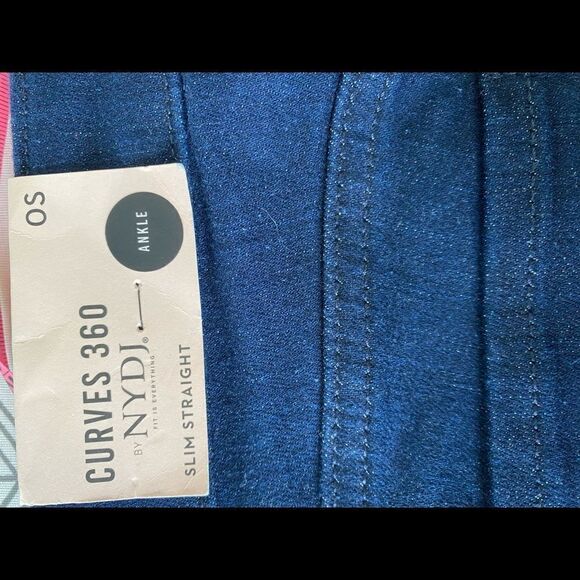 Slim Straight Ankle Jeans in Curves 360 Denim With Side Slits - Picture 9 of 9